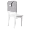 Miniatyrbilde 1 av 5: 4 stk grå stolovertrekk i non-woven materiale, julekrakk-trekk