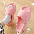 Miniatyrbillede 3 af 5: Søde sky-slippers til kvinder - Cartoon clouds slides sandal