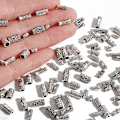 Miniatyrbild 1 av 5: 400 st tibetanska silverpärlor blandade legering rörpärlor för DIY-smycken