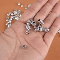 Miniatyrbillede 6 af 6: 100g Sølv Spacer Perler Runde Antik Tibetanske Spacer Perler