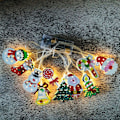 Miniatyrbild 5 av 5: LED Jultomte Snögubbe Ljusslinga Krycka Julgran Stri
