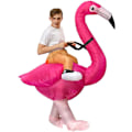 Miniatyrbild 1 av 6: Flamingo Kostym Vuxen Uppblåsbar Flamingo Kostym Uppblåsbar Cl