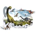3D väggdekaler trasig vägg dinosaurie vardagsrum sovrum dekoration