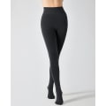 Miniatyrbillede 2 af 5: Fleeceforet leggings til kvinder - Vintervarme, tykke strømpebukser i termisk velour