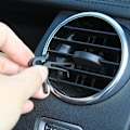 Miniatyrbillede 4 af 5: 1 stk. Bilopbevaringspose Luftventil Dashboard Tidy Hængende Læder Orga