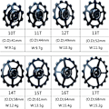 Miniatyrbillede 4 af 5: Aluminium Legering Cykel Skifterhjul 10-17T Mountainbike Hjul Trinser Bærende Sæt Udskiftningsdele - rød 13T
