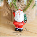 Miniatyrbillede 5 af 7: 4 stk. Resin Julemand Bordplade Showcase Smuk Tegneserie Dukke Sce