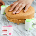 Miniatyrbilde 3 av 5: 2 sett DIY kakenivå slicer brødkutter justerbar 5 kanapeer