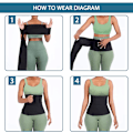 Miniatyrbillede 4 af 6: Taljetræner, Wrap Waist Trainer Band til kvinder