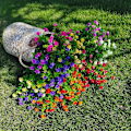 Miniatyrbild 2 av 4: 12 st Kvistar Simulerade Utomhusväxter Konstgjorda Blommor - Lila