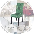 Miniatyrbilde 6 av 7: 2-pak julemiddagsstoltrekk, stretch juleparsons