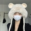 Miniatyrbillede 2 af 4: Koreansk version blød sød plys strikket Lei Feng hat børn krig