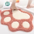 Miniatyrbild 3 av 6: Badrumsmatta i Tassform, Vattenabsorberande Halksäker Matta för Badrum, Dusch, Rum, Mjuk Mikrofiber Badrumsmatta 40*60cm (Rosa)