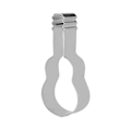 Miniatyrbillede 3 af 5: Guitar Cookie Molds Printing Musical Notes Rustfrit Stål Presse