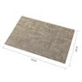 Miniatyrbilde 2 av 2: Sett med 4 plassmatter (30x45cm), vevde vaskbare plassmatter for kjøkken