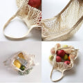 Miniatyrbillede 5 af 5: Shopping Net, 2-pak Genanvendelig Shopping Net Foldbar Mesh Shoppin