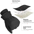 Miniatyrbild 2 av 7: Vinterhandskar Touchscreen Handskar Palm Patch Isolerad Termisk Fle