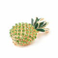 Miniatyrbillede 5 af 5: Rhinestone Ananas Brosche Kvinder Mode Sommer Brosche Emallje P
