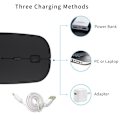 Pikkukuva 5 / 6: 2.4 GHz:n ladattava langaton Bluetooth-hiiri, hiljainen kaksoisnapsautus