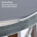 Miniatyrbillede 3 af 6: Indendørs Stolepude til Spiseborde, Blød og Behagelig Teksturerede Memory Foam Køkkenstolspuder med Bånd og Skridsikker Bagside 45*42CM - Curry