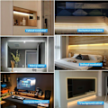 Miniatyrbilde 7 av 7: LED-lysstripe 5V USB LED-lys Display Skapbelysning COB LED-lysstripe 6500K hvitt lys 5M