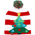 Miniatyrbilde 1 av 6: LED Lysende Julehatter Jule Nisse Stygg Lue Beanies 10 Farger