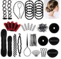 Hårstyling set, stylingtillbehör, flätverktygssats