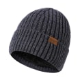 Pikkukuva 1 / 4: Miesten Beanie-Pipo, Talvipipo Miehille ja Naisille, Lämmin Fleece-Vuorattu, Paksu Neulostu, Trendikäs Kallopipo Miehille - Zhang Qing