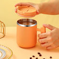 Miniatyrbilde 4 av 6: Rustfritt stål isolert kaffekopp | BPA-fri | 480 ml Khaki