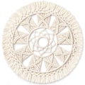 Miniatyrbild 1 av 4: Macrame väggdekoration vävd gobeläng väggkonst krans Boho Chic Ho