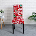 Miniatyrbild 5 av 7: Julstolsöverdrag 6 stycken Dekorativ Klassisk Stretch Remova