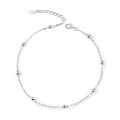 Miniatyrbillede 4 af 4: 925 Sterling Sølv Ankelkæde Multilayer Ankelkæder til Kvinder