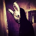 Miniatyrbilde 2 av 5: Skummel Halloween-maske Bjørn Kanin Maske, Blodig plysjhodemaske Color3