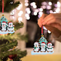 Miniatyrbilde 1 av 5: 4 stk. julepingvin-ornamentanheng, juletreanheng