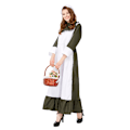 Miniatyrbillede 3 af 4: Halloween Kostume Langt Skørt Pigekjole Plus Size Pigekjole Oktoberfest Uniform Scene Kostume L