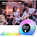 Pikkukuva 1 / 5: Bluetooth-kaiutinherätyskello LED-tunnelmavalolla, yövalo A