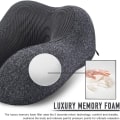 Miniatyrbillede 3 af 6: Rejse memory foam nakkepude med opbevaringspose, 13 farver Red