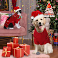Miniatyrbillede 7 af 7: Grim Julehund Sweater Rød Juleferie Kæledyr Sweater, Rød Bla