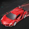 Miniatyrbillede 5 af 5: Deformation Car Robot Fjernbetjening Bil Transformer Robot Bil T