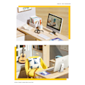 Miniatyrbild 5 av 5: DIY chalet solstudie rum 1:32 mini handgjorda presenter