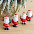 Miniatyrbillede 1 af 7: 4 stk. Resin Julemand Bordplade Showcase Smuk Tegneserie Dukke Sce
