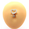 Miniatyrbillede 3 af 5: Mavepiercing, Hjerteformet omvendt mavepiercing, Pave Crys