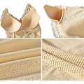 Miniatyrbilde 7 av 8: Lang amme-BH med knapper foran i beige M