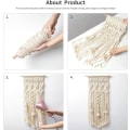 Pikkukuva 5 / 5: Macrame seinävaate boho koti chic boheemi geo kudottu taide boho