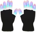 LED-lysande handskar/Färgglada, LED Rave Lighting Flashing/Multi Co