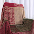Miniatyrbillede 3 af 5: Chenille-tæppe, Jacquard-kvast sofaovertræk, dekorativt C