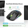 Miniatyrbillede 4 af 6: Letvægts Gaming Mus med 3200 DPI, RGB Baggrundsbelyst og 7 Progra