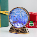 Miniatyrbild 1 av 3: 1 st jul snöglob lykta LED-ljus vatten glittrande San