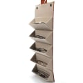 Miniatyrbillede 3 af 6: 1 Brun bærbar rejse solbriller arrangør, foldbar vægmontering