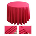 Rund polyesterduk, maskintvättbar - Rosa 180cm